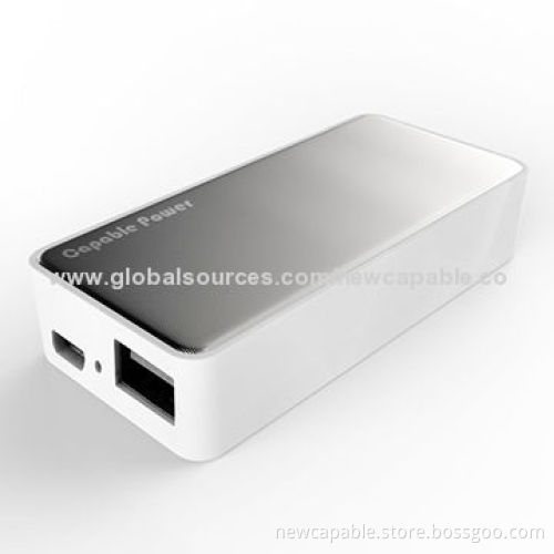 Colorful Designed Power Bank, 5,200mAh Capacity, 5V DC/0.8A Input